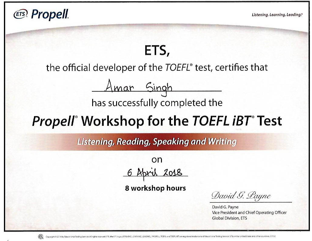 Toefl tasks